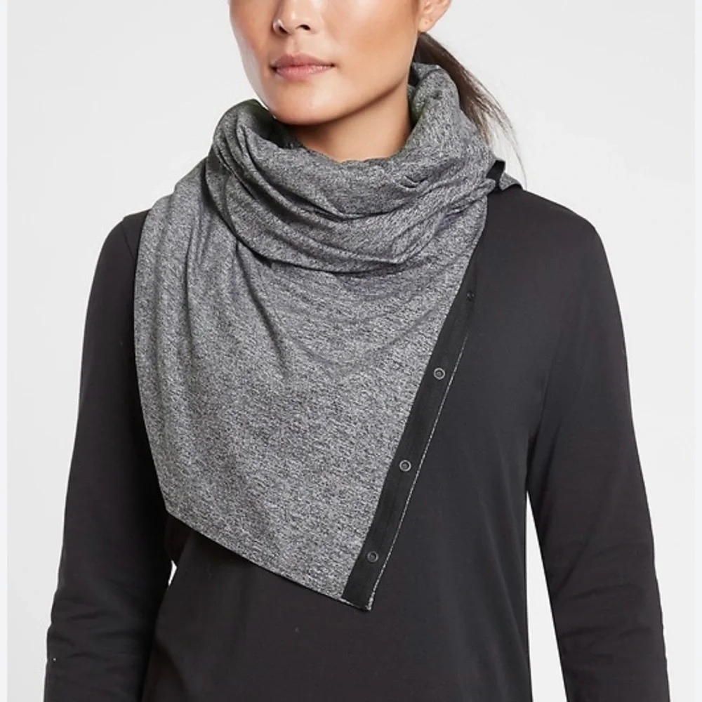 Athleta Om Wrap in Powervita Mauve One Size Scarf Vest - Picture 7 of 7